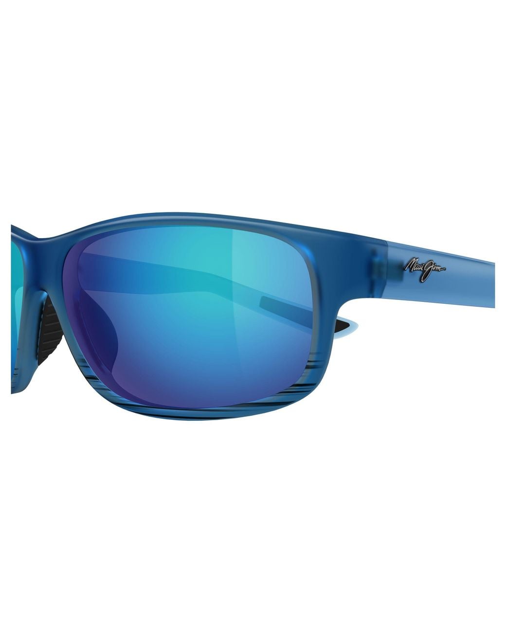 Maui Jim Black Mj0840S 002 Occhiali Da Sole Iniettato Squadrata