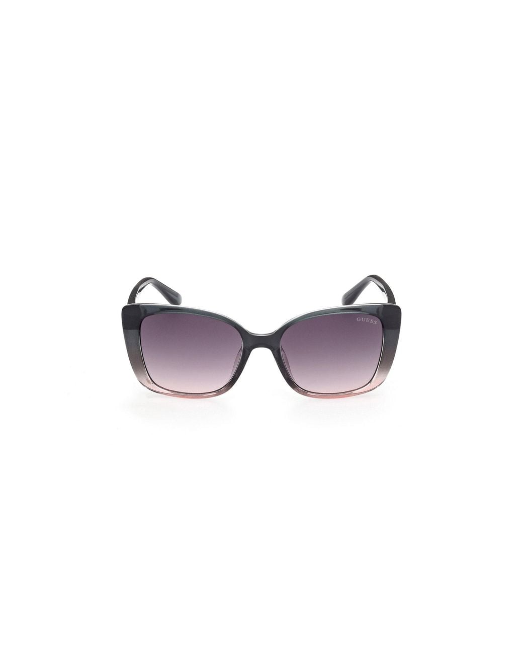 Guess Black Gu9208 05B Sunglasses Injected Smoke Squared Normal Nuanced