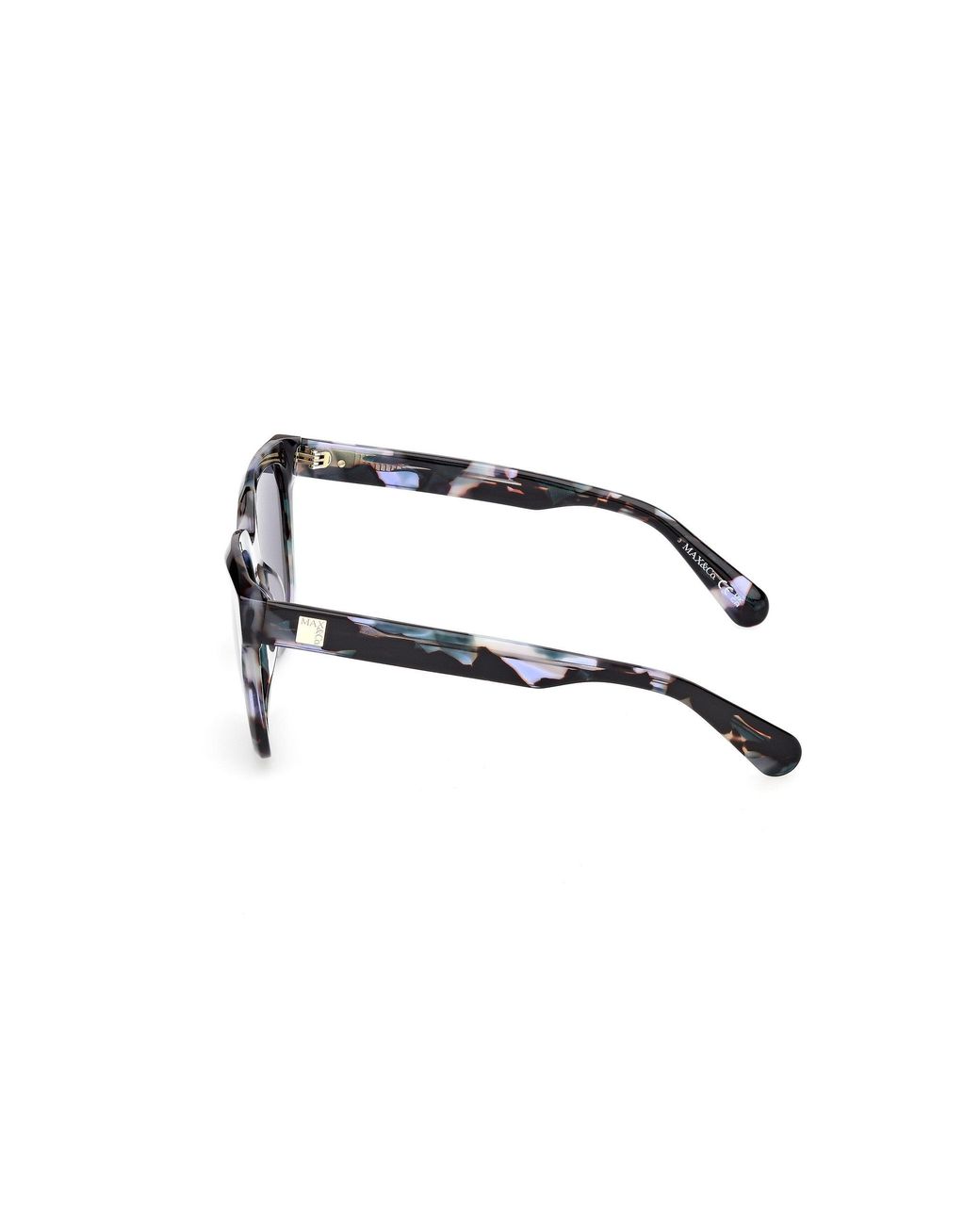 MAX&Co. Black Mo0146 55V Sunglasses Acetate Squared Normal