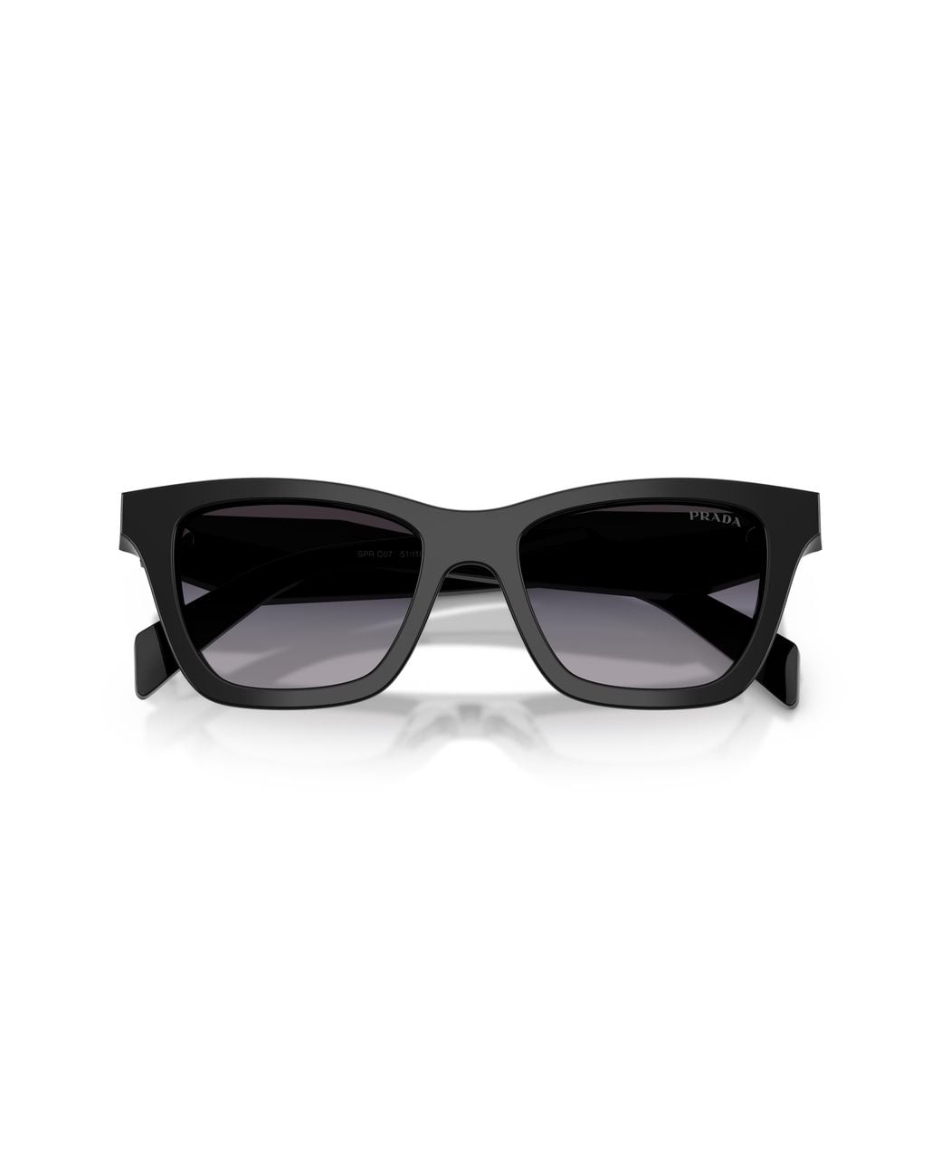 Prada Black Pr C07S 16K90A Sunglasses Acetate Butterfly Normal Shaded