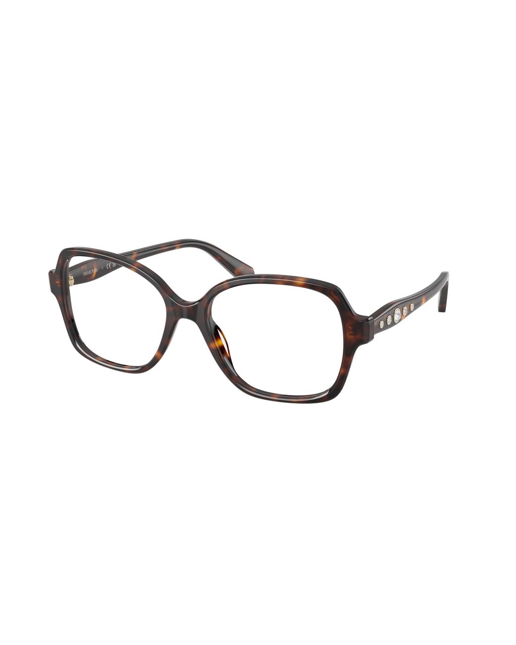 Swarovski Black Sk2063 1002 Optical Frames Acetate Transparent Squared Normal