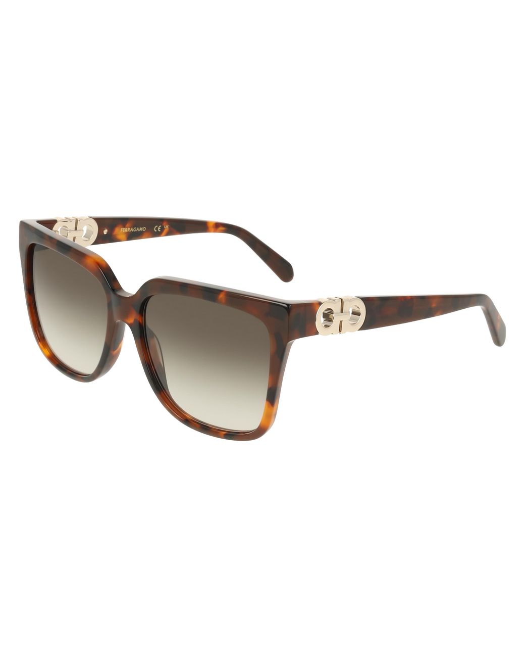 Ferragamo Black Sf2109S 240 Sunglasses Acetate Squared Normal