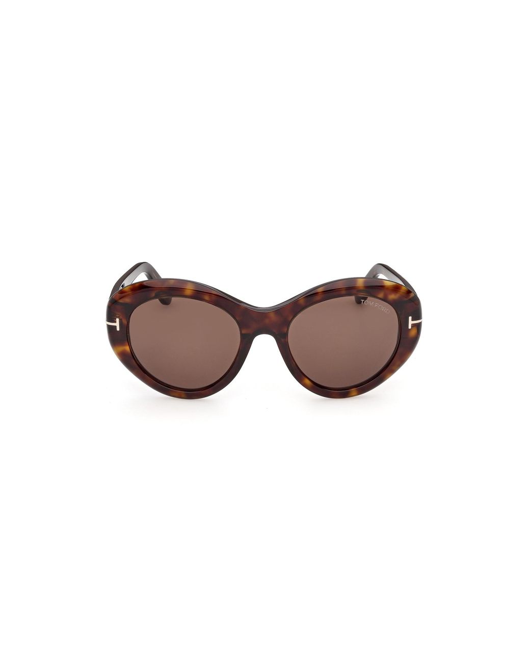 Tom Ford Black Ft1423 Elodie-02 52E Sunglasses Acetate Round Normal