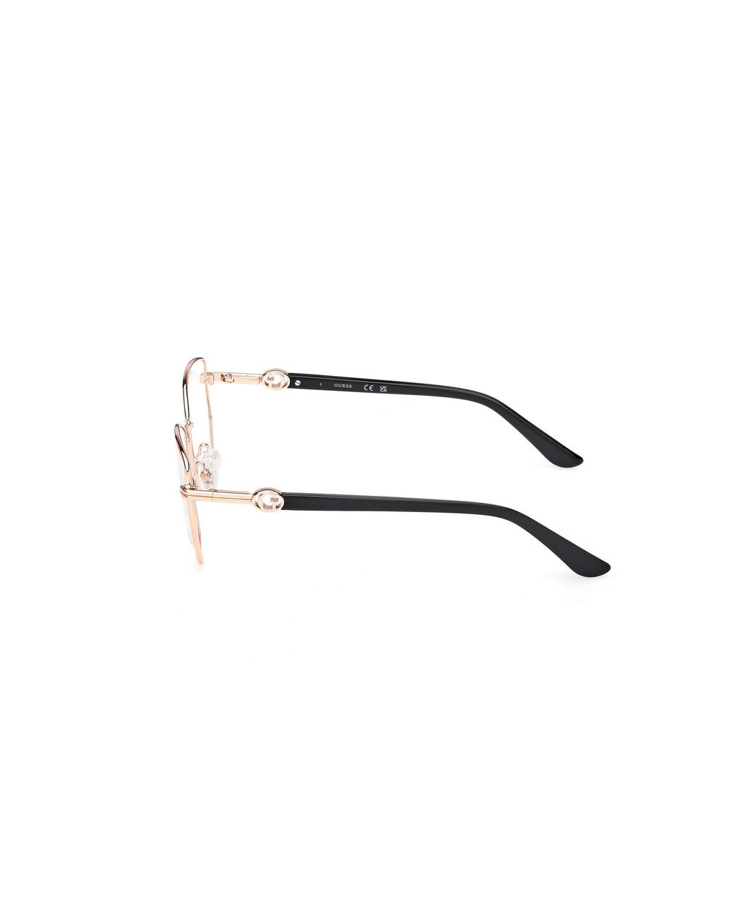 Guess Black Gu50312 028 Optical Frames Metal Geometric Normal
