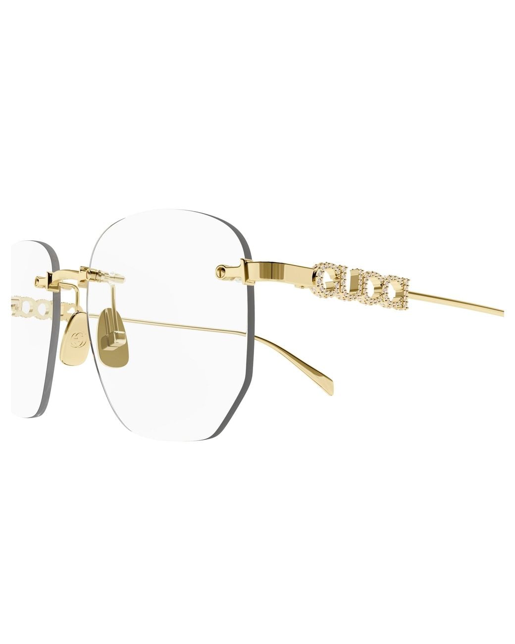Gucci Black Gg1806O 001 Optical Frames Metal Transparent Squared
