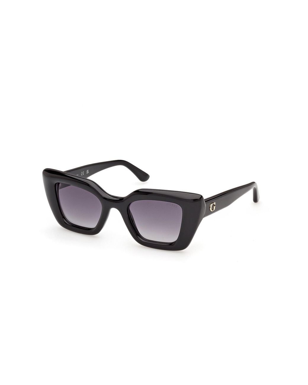 Guess Black Gu00353 01B Sunglasses Injected Smoke Squared Normal