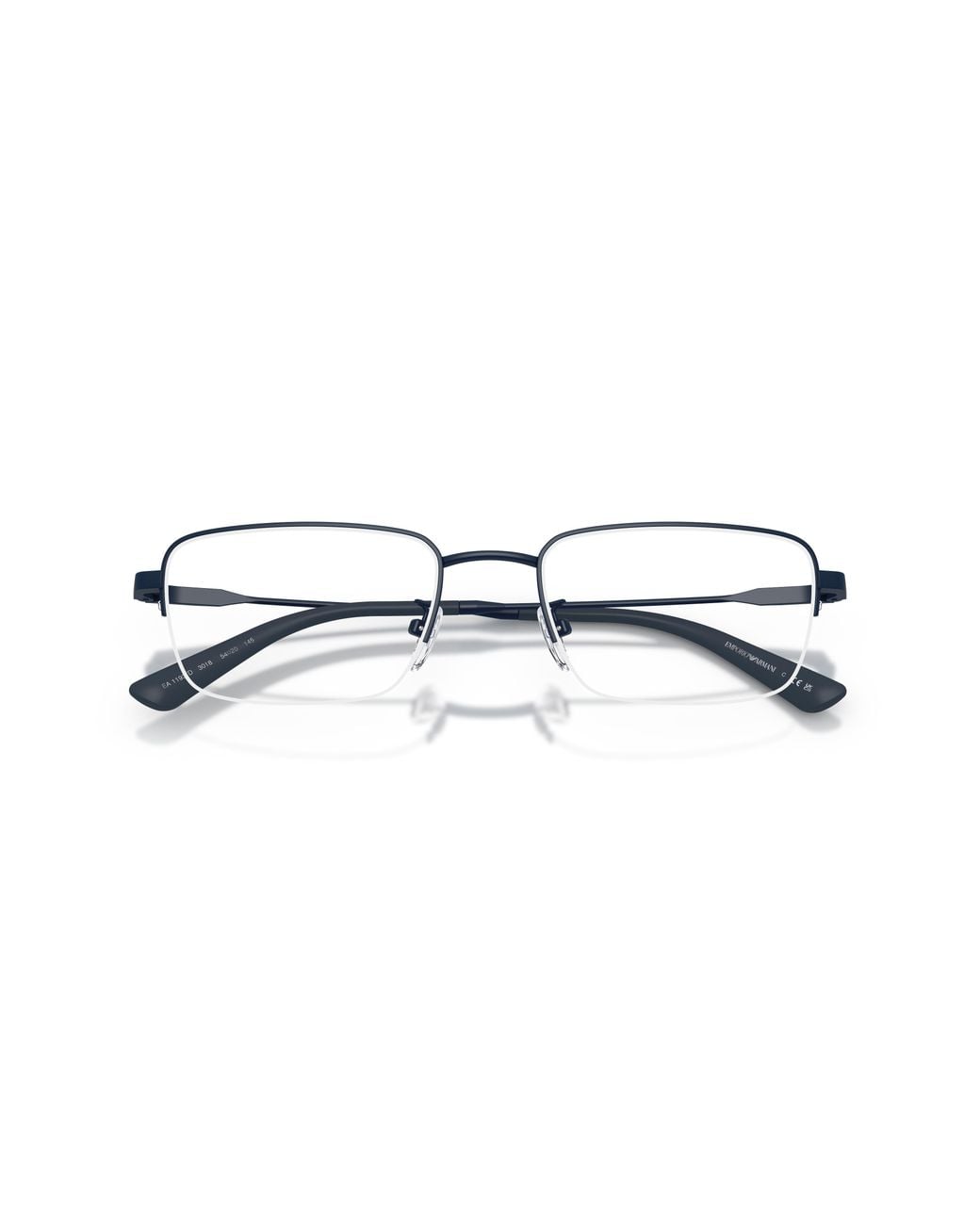 Emporio Armani Black Ea1193Td 3018 Optical Frames Titanium Transparent Squared Normal for men