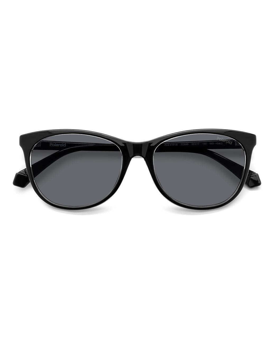Polaroid Black Pld 4161/S 7C5/M9 Sunglasses Polycarbonate Cat Eye Polarized