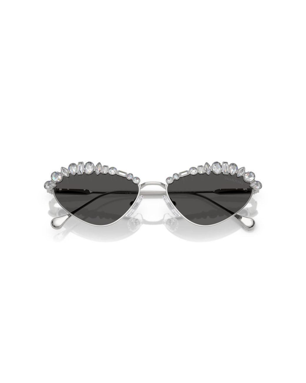 Swarovski Black Sk7009 400187 Sunglasses Metal Geometric Normal