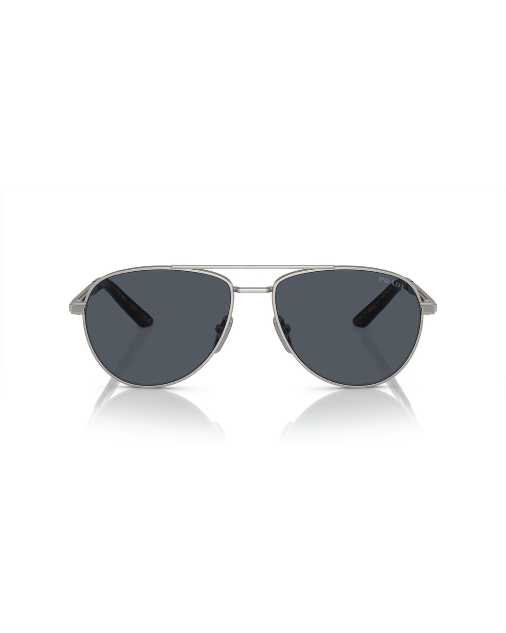 Prada Black Pr A54S 7Cq09T Sunglasses Metal Pilot Normal for men