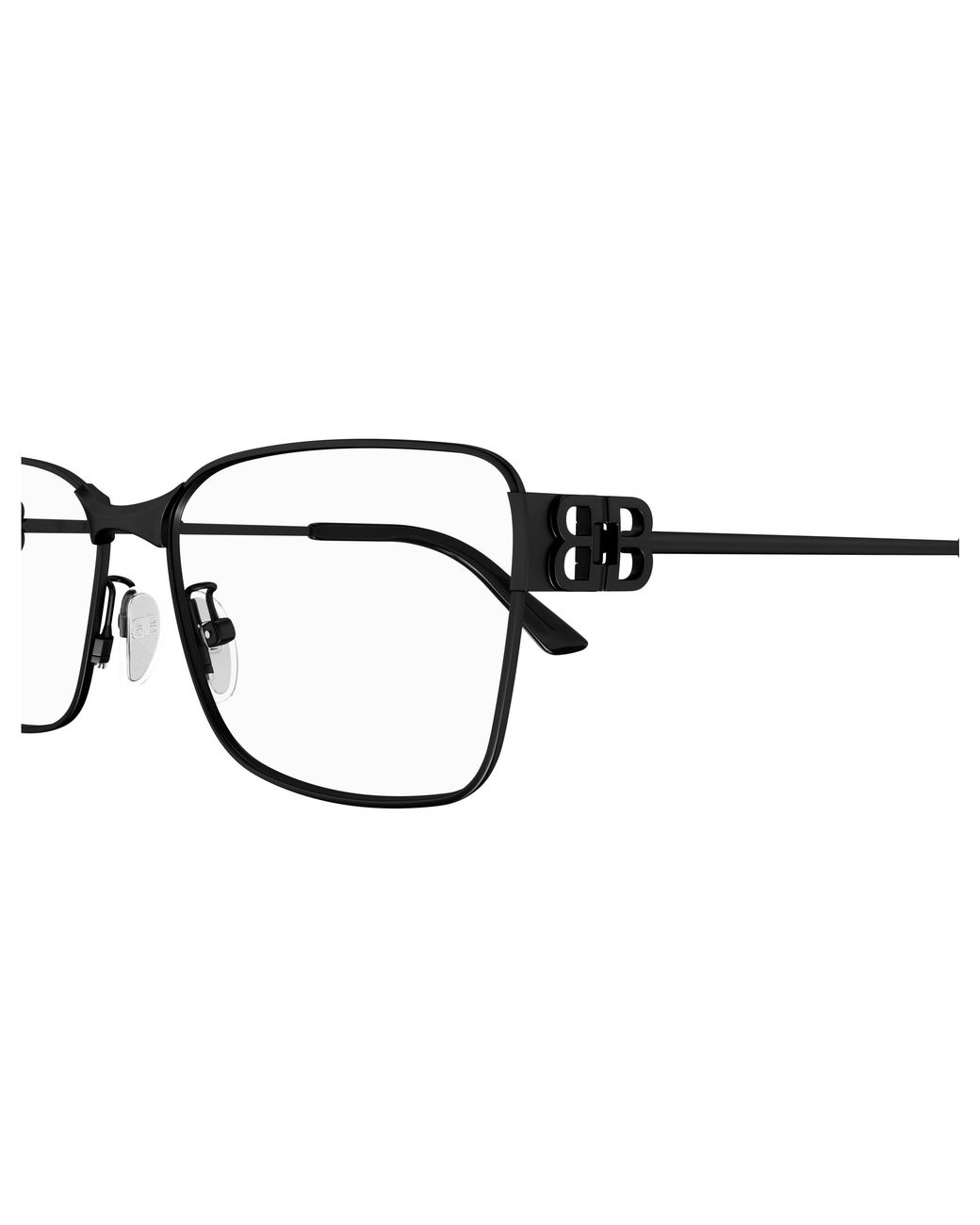 Balenciaga Black Bb0375Oa 001 Optical Frames Acetate Transparent Squared