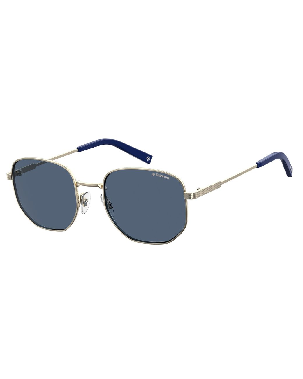 Polaroid Black Pld 2081/S/X 3Yg/C3 Sunglasses Metal Squared Polarized for men
