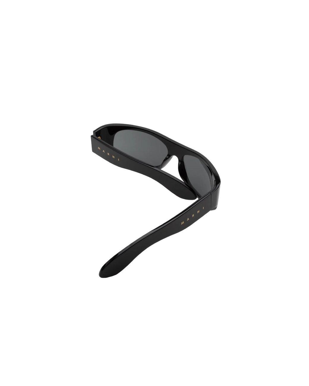 Marni Black B8R Uailus Sunglasses Acetate Wraparound