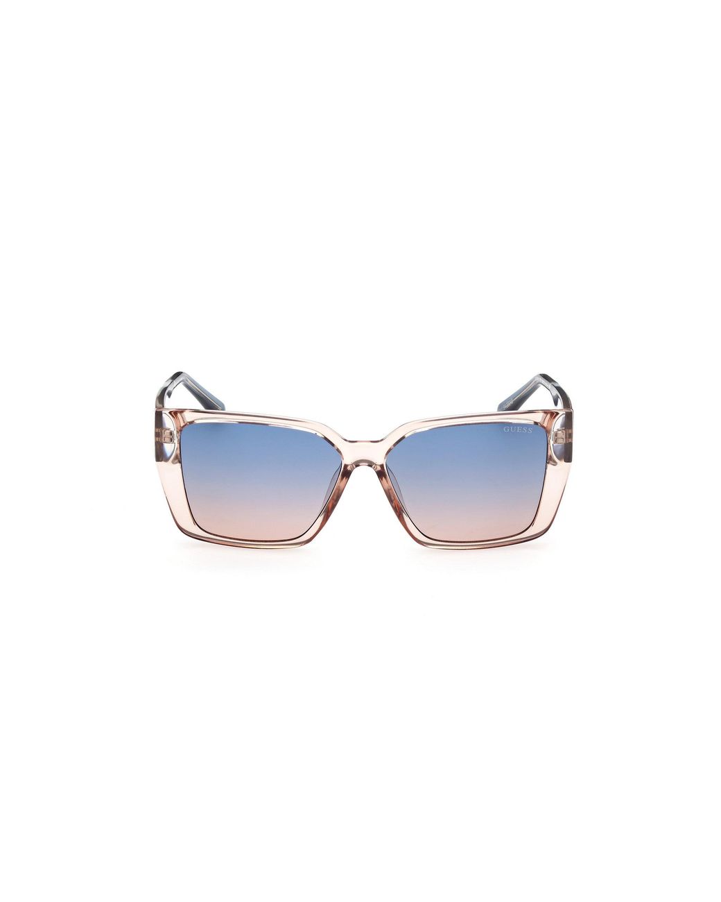 Guess Black Gu7818 57W Sunglasses Injected Squared Normal Shaded