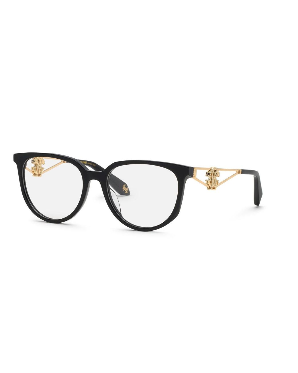 Roberto Cavalli Black Vrc148 700 Optical Frames Acetate Butterfly