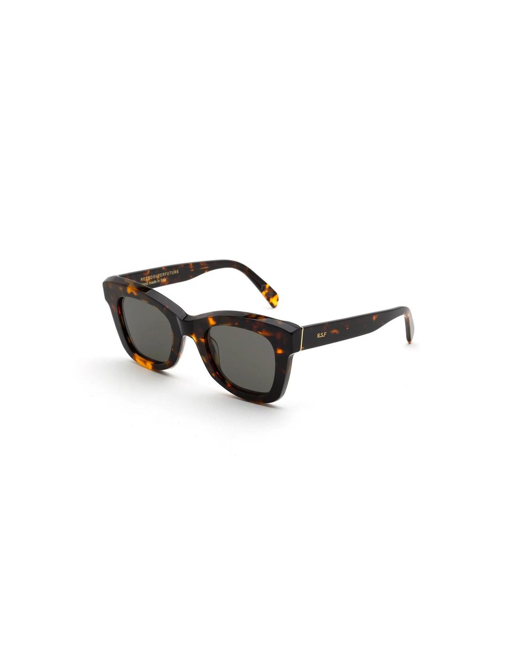 Retrosuperfuture Black Dlc Altura Burnt Sunglasses Acetate Squared Normal