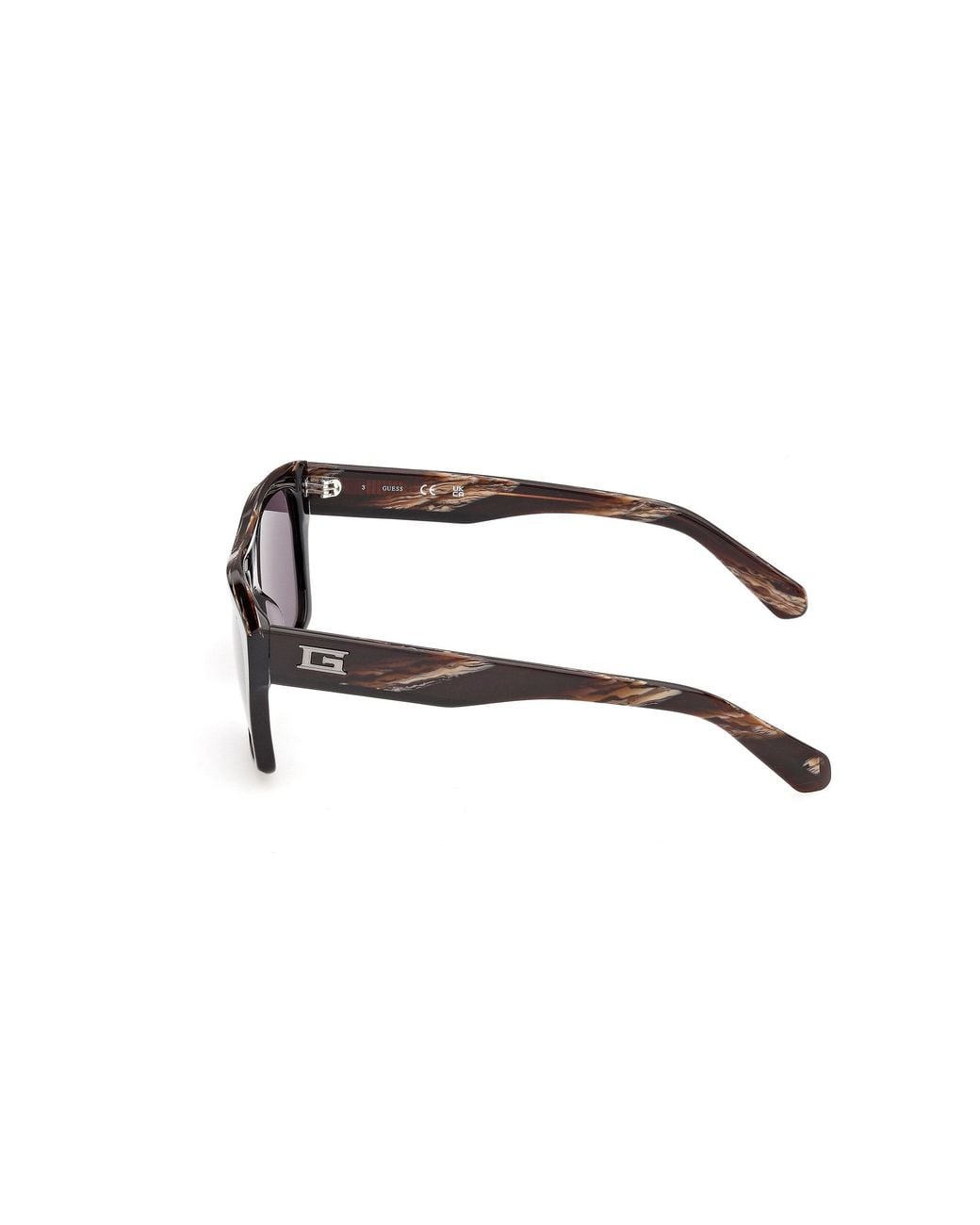 Guess Black Gu00368 01A Sunglasses Acetate Smoke Squared Normal for men