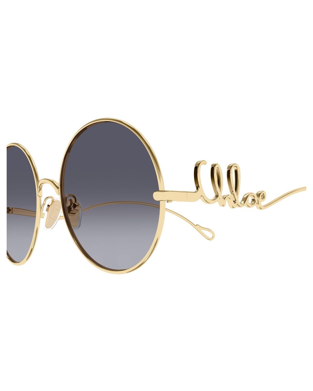 Chloé Black Ch0372S 004 Sunglasses Metal Round