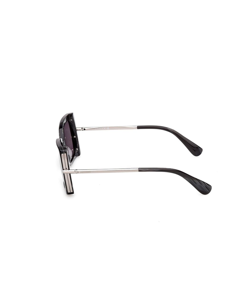 Max Mara Black Mm0166 Roquebrune 63A Sunglasses Acetate Smoke Butterfly Normal