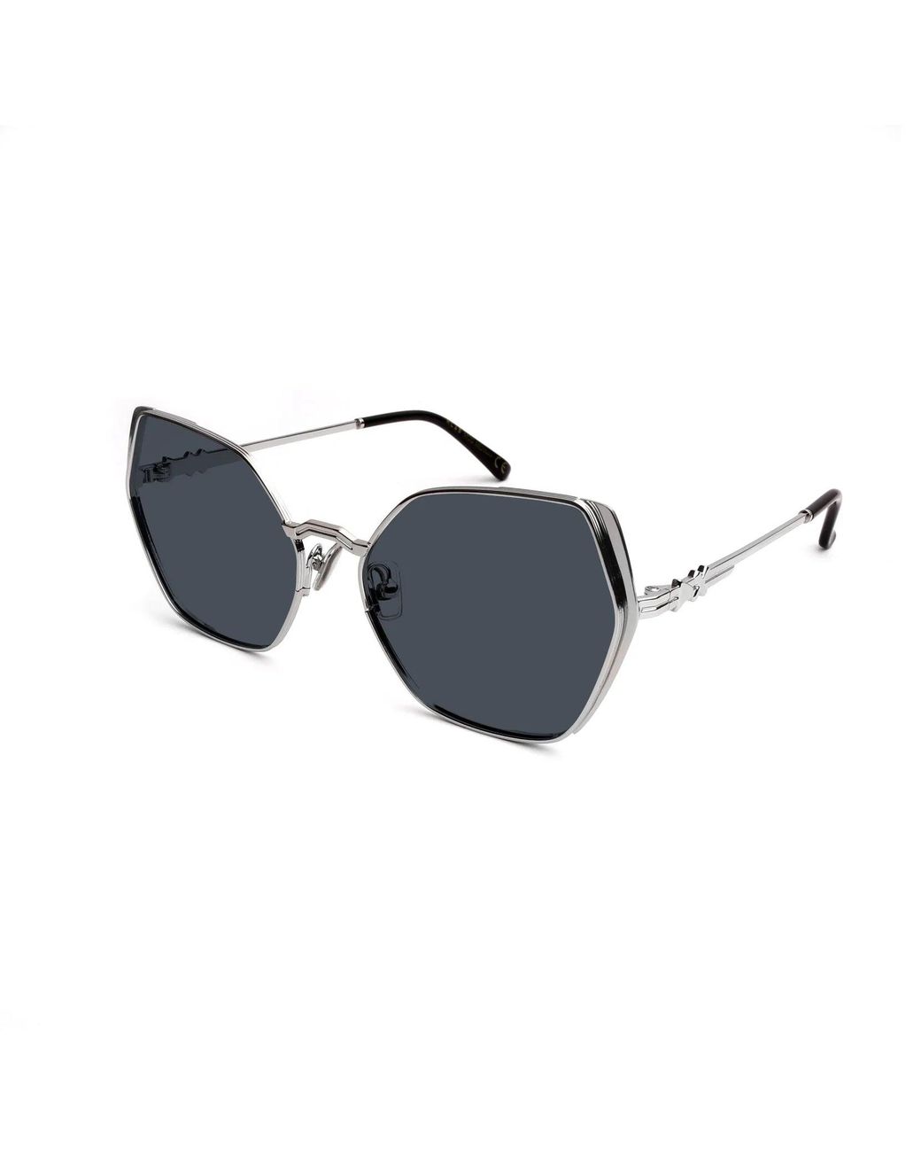 Xlab Blue Midway Sunglasses Metal Smoke Squared Polarized