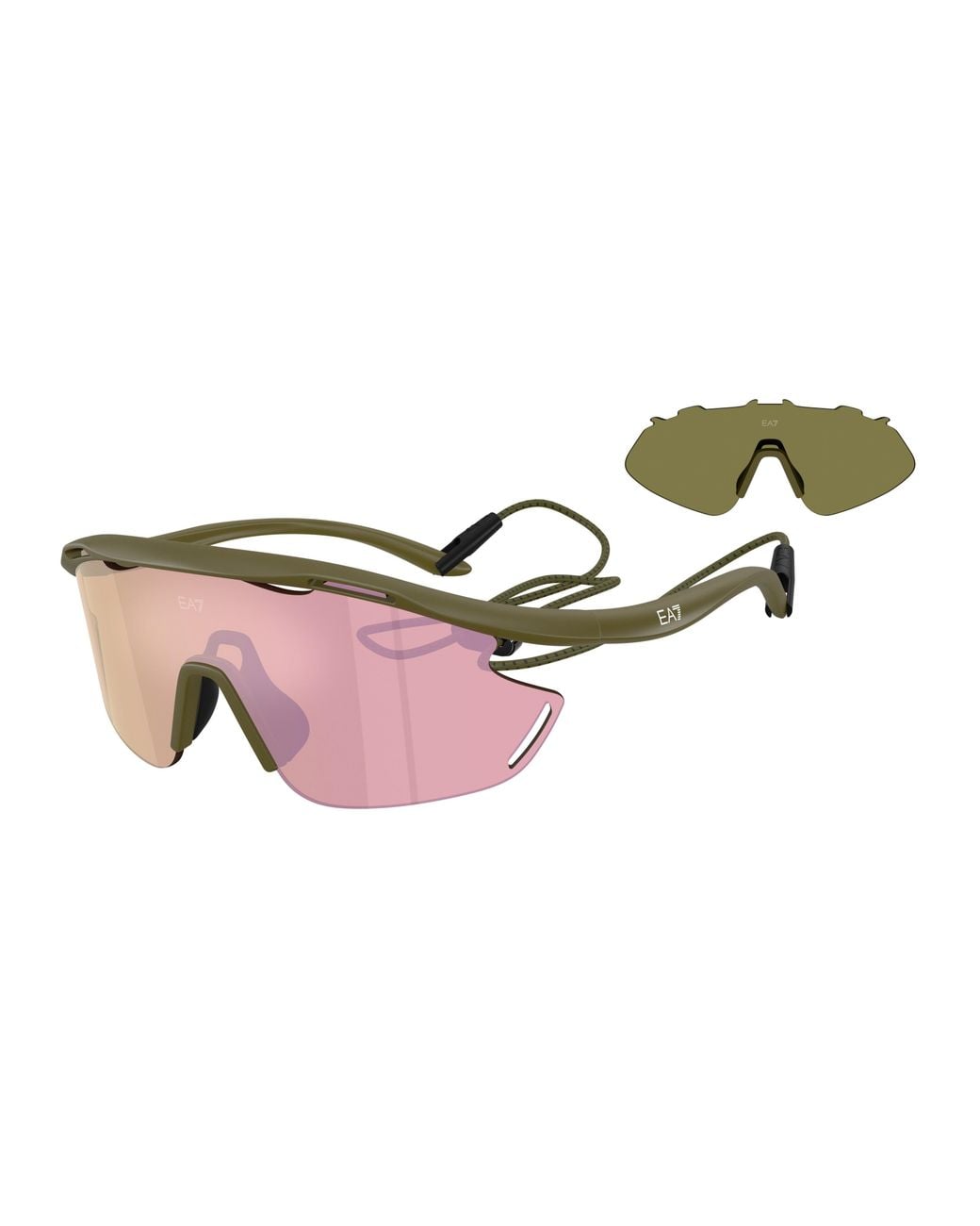 Moncler Black Q74002 62927J Sunglasses Injected Geometric Mirror for men