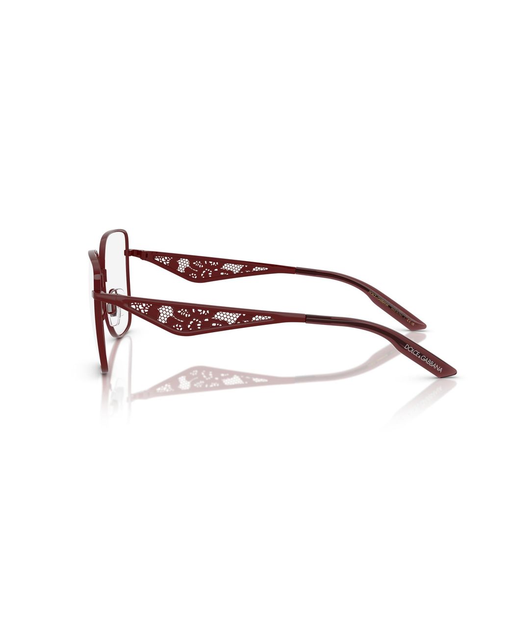 Dolce & Gabbana Black Dg1358 1319 Optical Frames Metal Transparent Squared Normal
