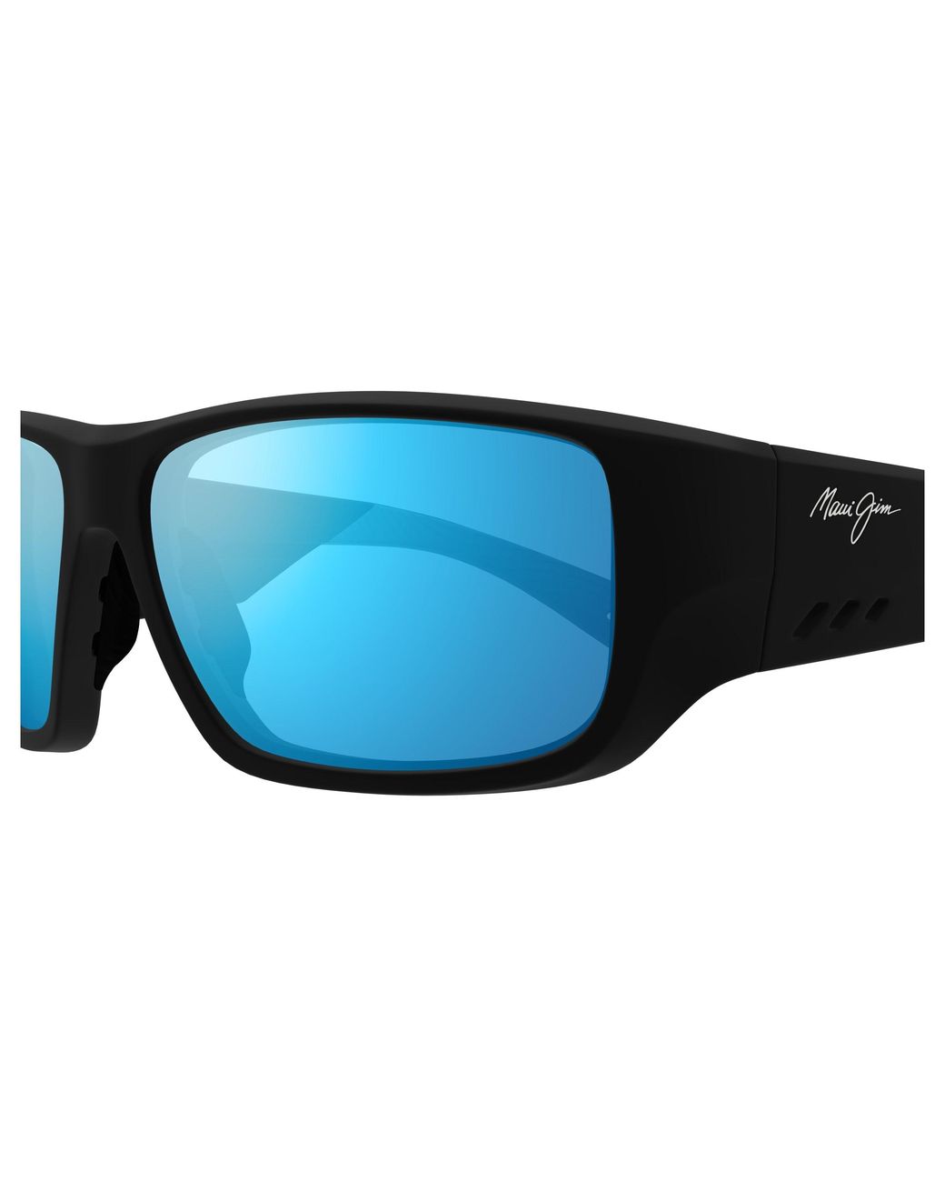 Maui Jim Black Mj0664Sa 001 Sunglasses Injected Squared for men