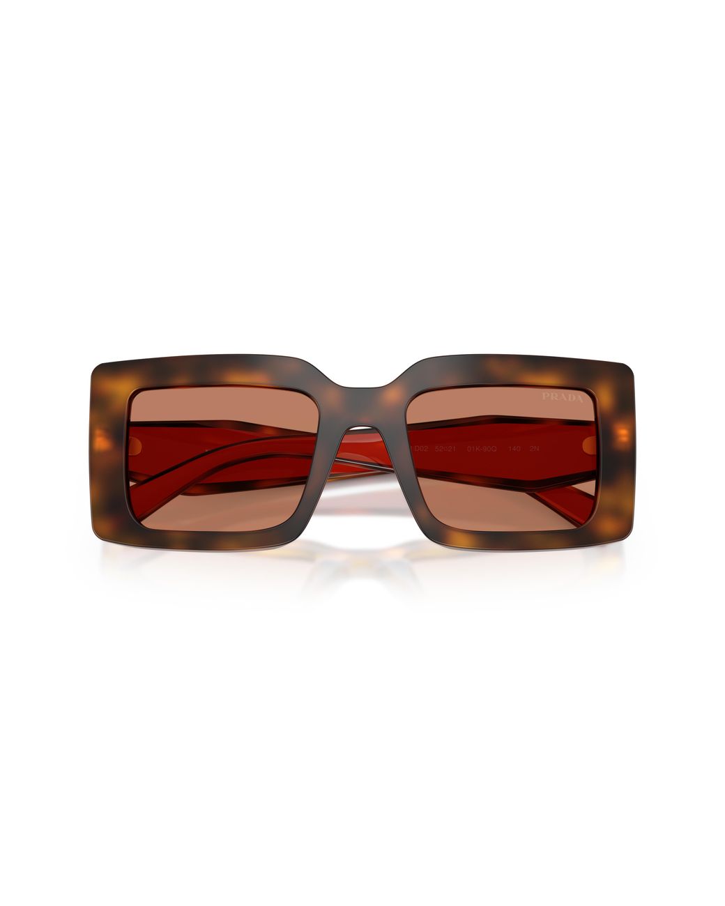 Prada Black Pr D01S 01K90Q Sunglasses Acetate Squared Normal
