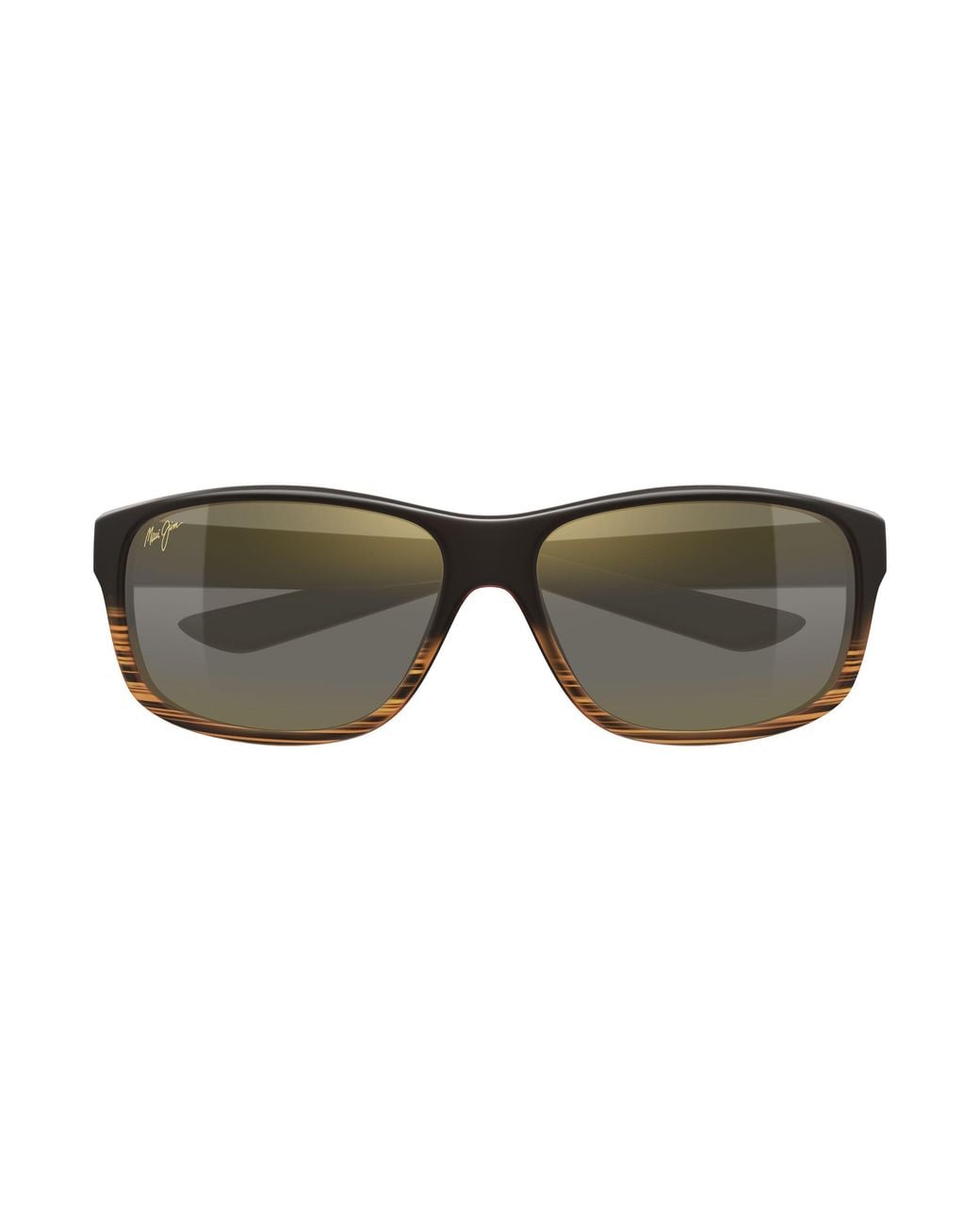 Maui Jim Black Mj0840S 004 Occhiali Da Sole Iniettato Bronzo Squadrata
