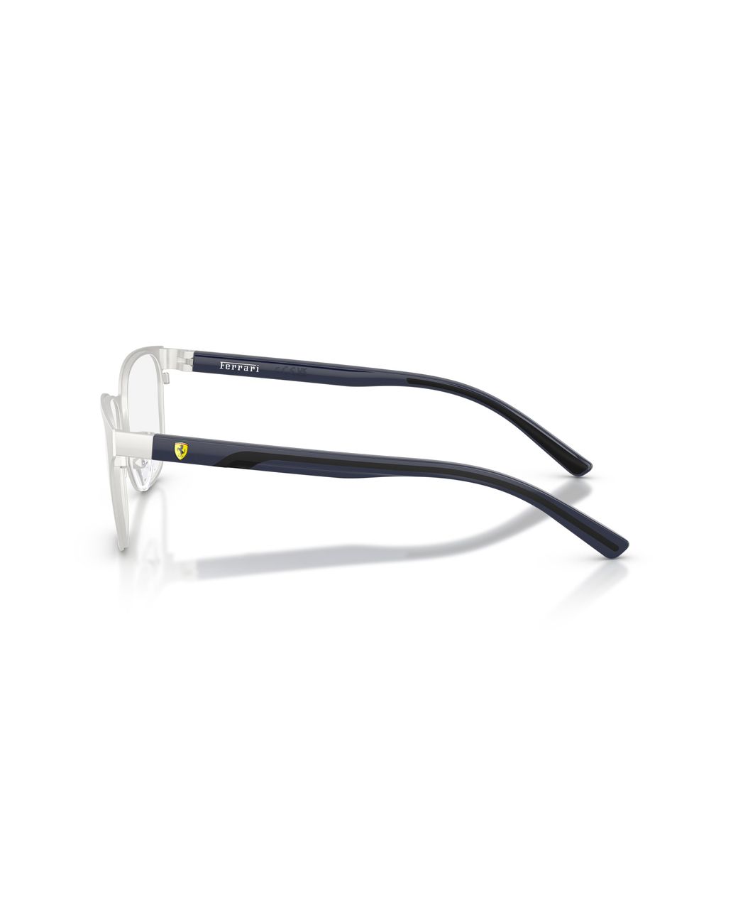 FERRARI SCUDERIA Black Fz7016 133 Optical Frames Metal Round Normal for men