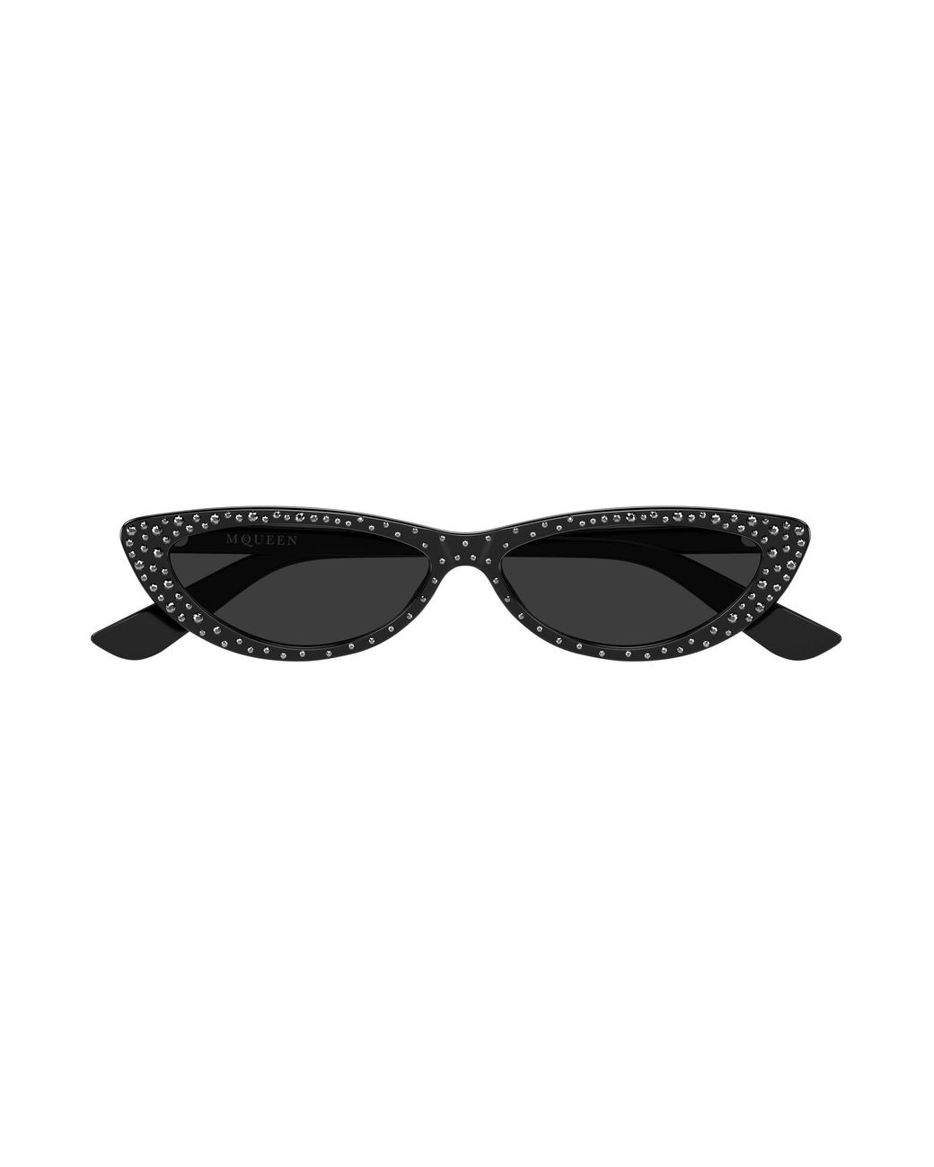 McQueen Black Am0535S 005 Sunglasses Acetate Round