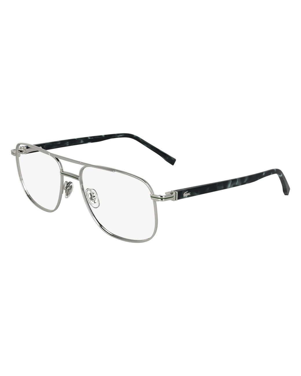 Lacoste Black L2302 045 Optical Frames Metal Squared Normal for men