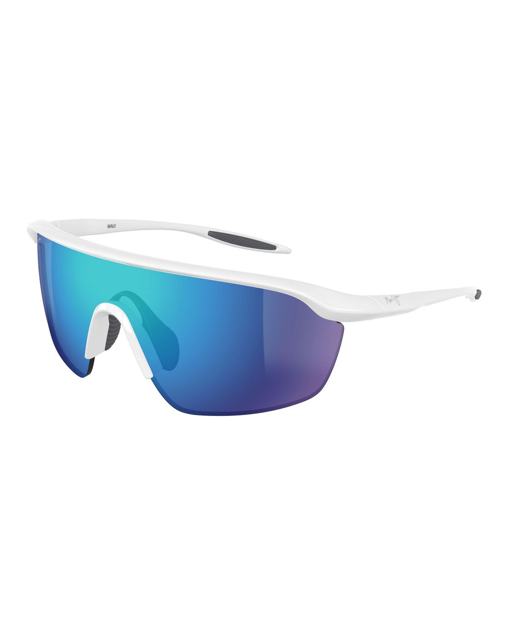 Maui Jim Black Mj0374S 003 Sunglasses Bio-Injected Wraparound Polarized