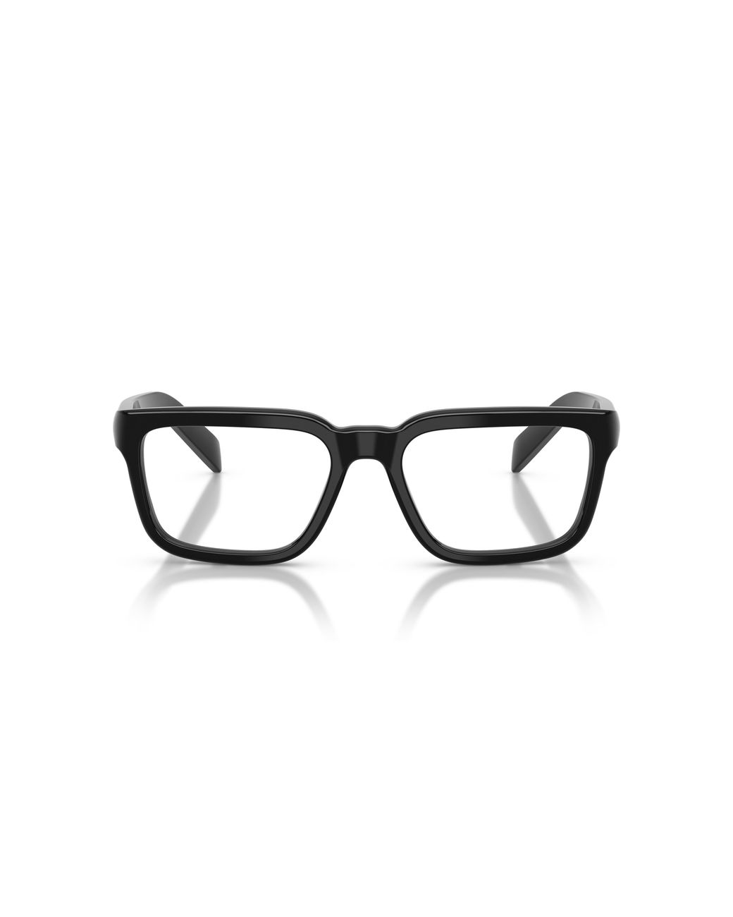 Prada Black Pr D04V 16K1O1 Optical Frames Acetate Transparent Pillow Normal