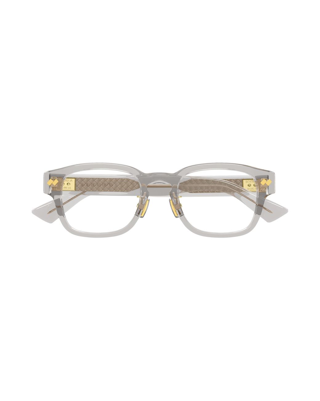 Bottega Veneta Black Bv1404Oa 008 Optical Frames Acetate Transparent Squared for men