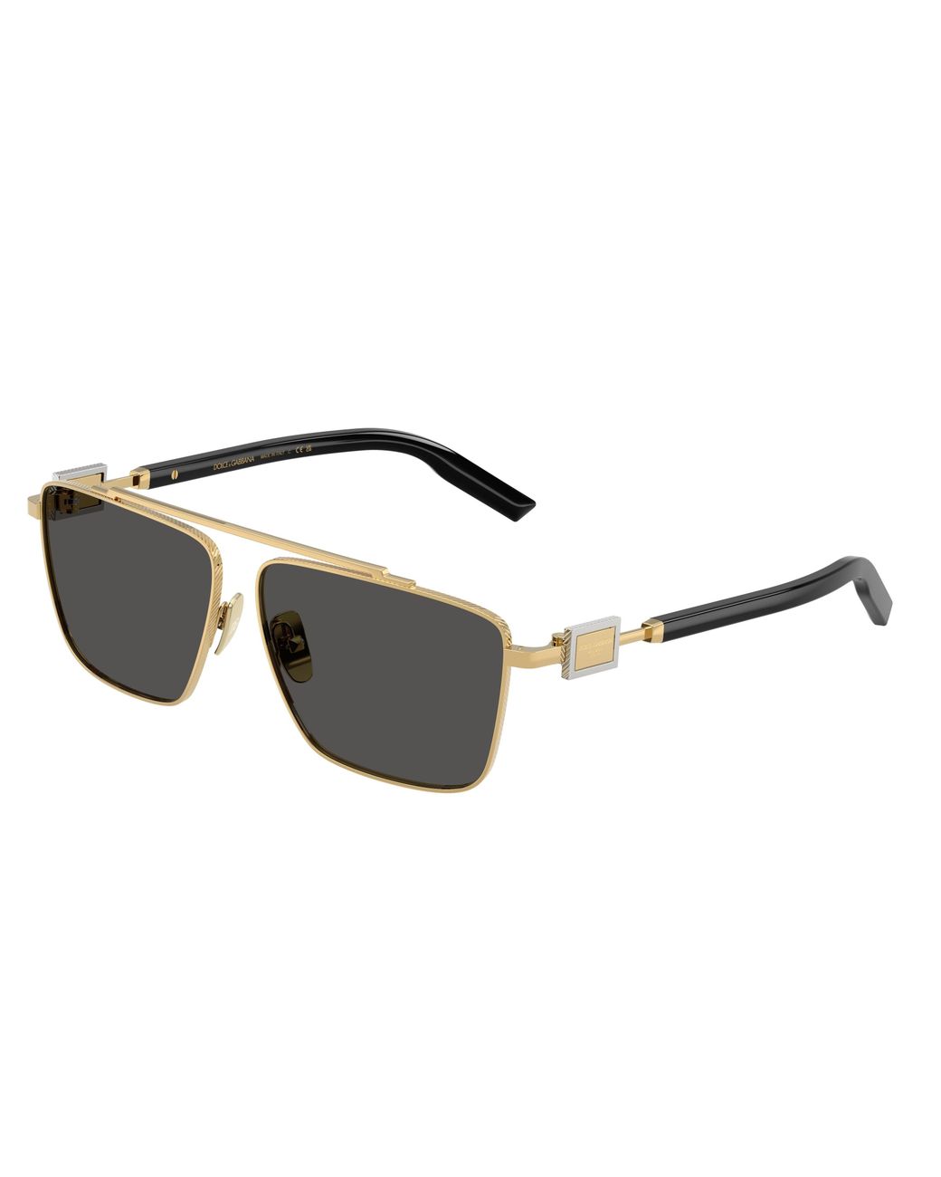 Dolce & Gabbana Black Dg2336 02/87 Sunglasses Metal Squared Normal for men