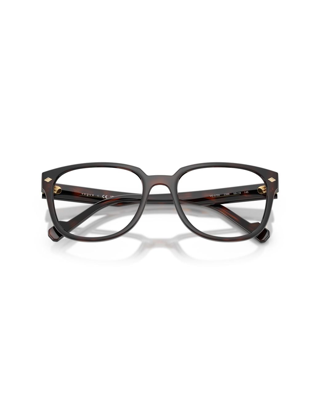 Vogue Eyewear Black Vo5755 2386 Optical Frames Acetate Transparent Squared Normal for men