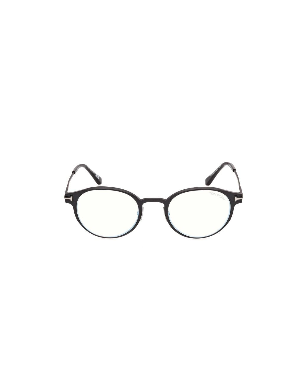 Tom Ford Black Ft6188-B 5 Optical Frames Metal Round Normal for men