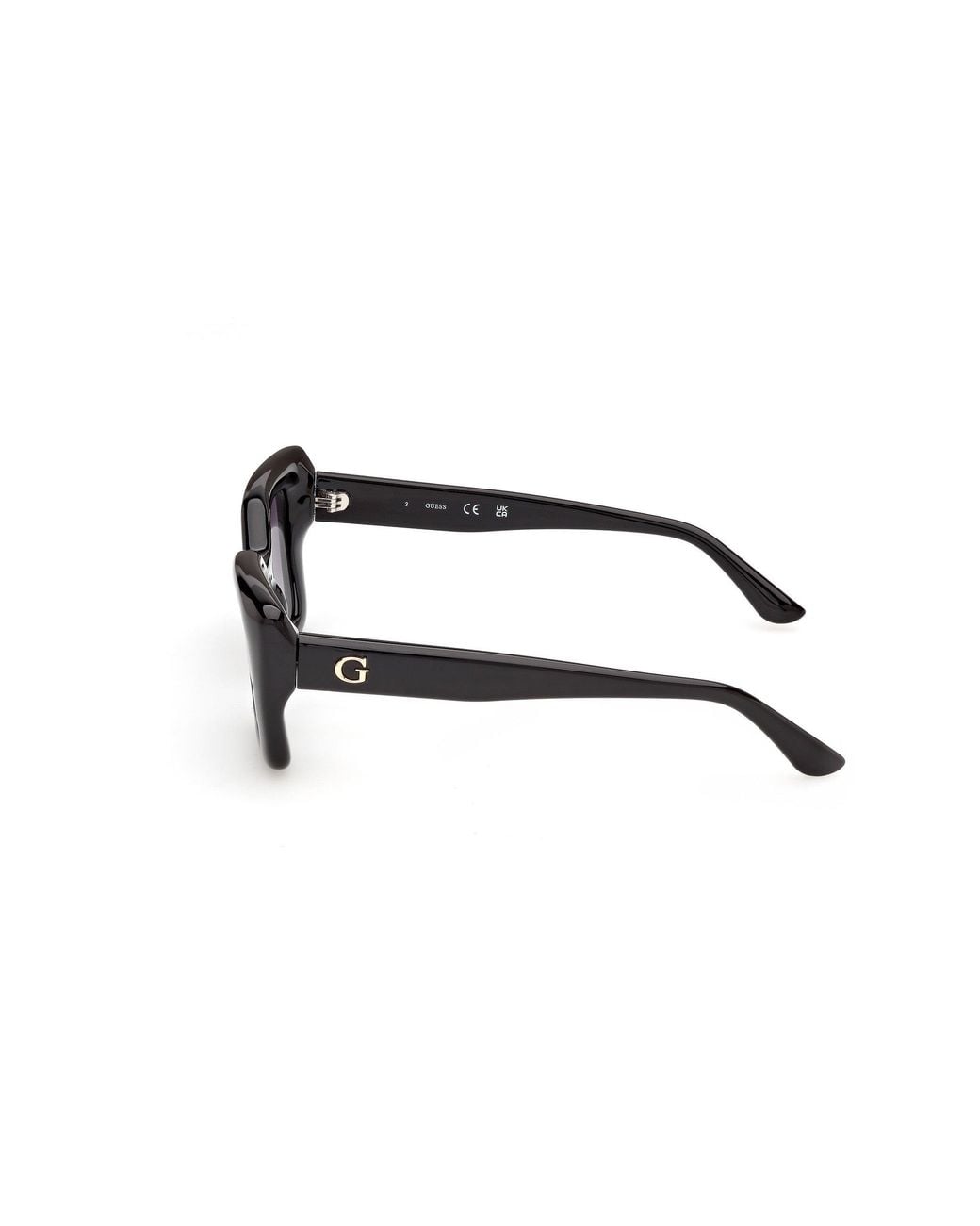 Guess Black Gu00353 01B Sunglasses Injected Smoke Squared Normal