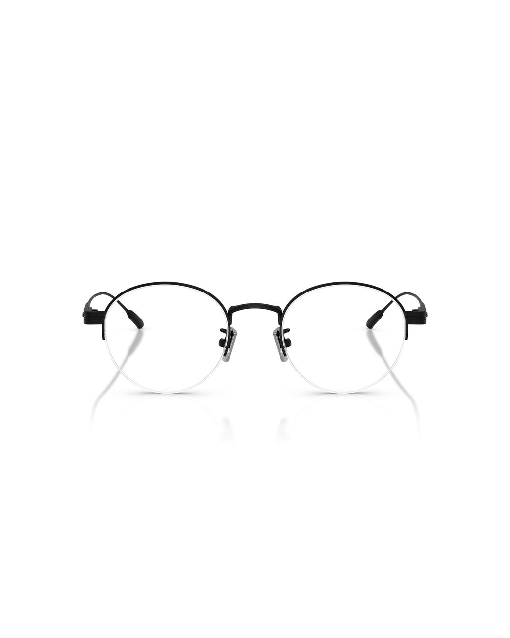 Moncler Black Me1016Td 1001 Optical Frames Titanium Transparent Round Normal