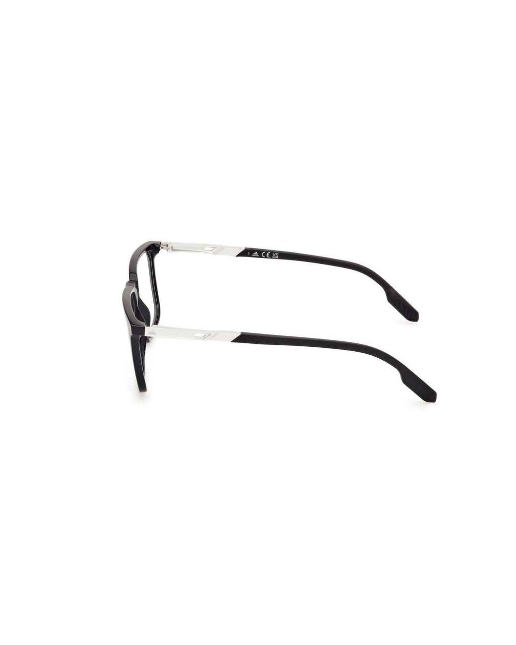 Adidas Originals Black Sp5071 001 Optical Frames Injected Geometric Normal for men