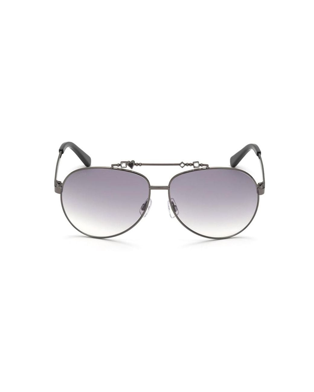 DSquared² Black Dq0356 08B Outlet Sunglasses Metal Pilot Normal Shaded