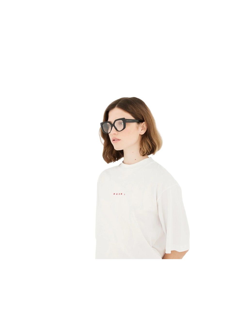 Marni Black C01 Zvier Optical Frames Acetate Geometric