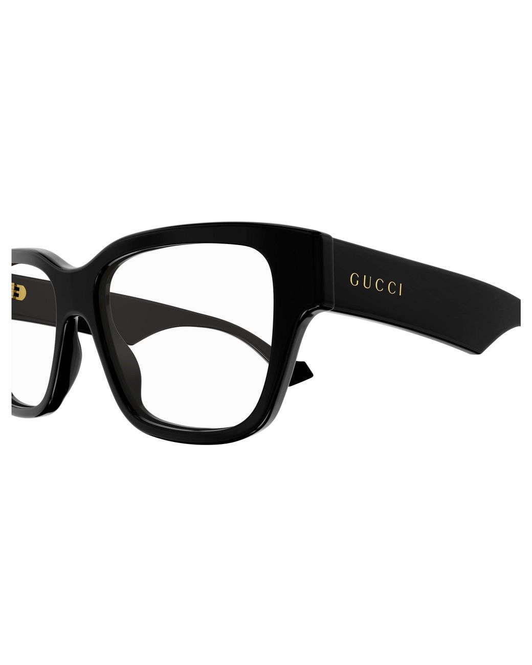 Gucci Black Gg1428O 004 Optical Frames Acetate Squared for men