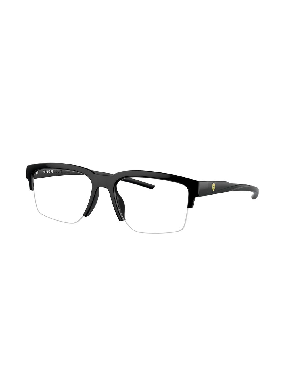 FERRARI SCUDERIA Black Fz8008U 504 Optical Frames Injected Geometric Normal for men