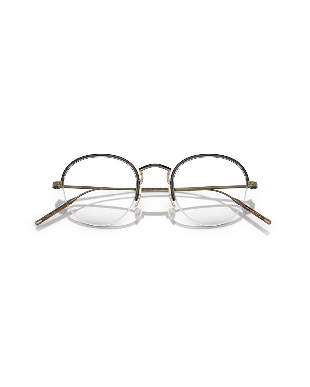 Oliver Peoples Black Ov1290T Tk-6 5284 Optical Frames Titanium Transparent Round Normal