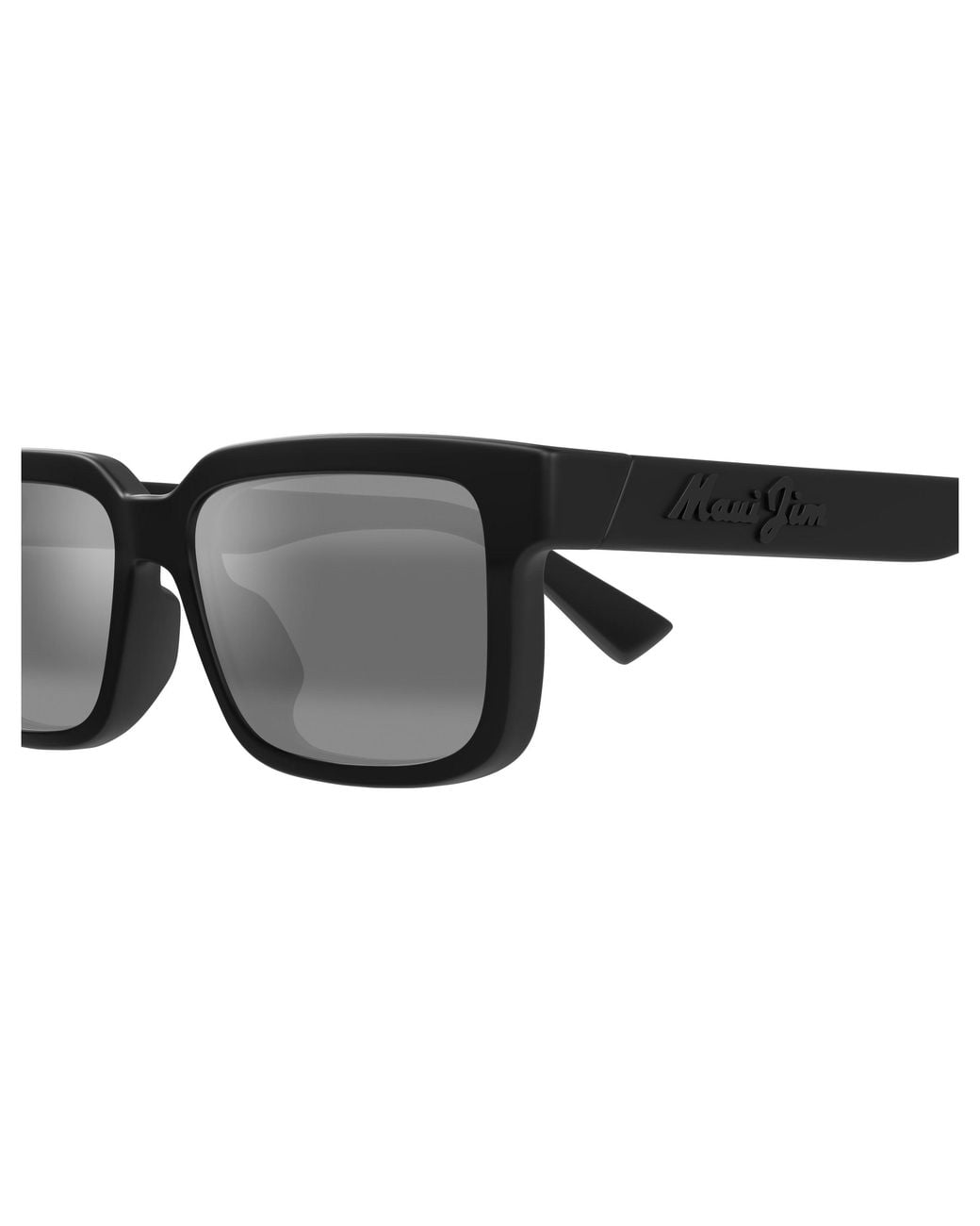 Maui Jim Black Mj0655Sa 001 Occhiali Da Sole Bio-Iniettato Grigio Squadrata
