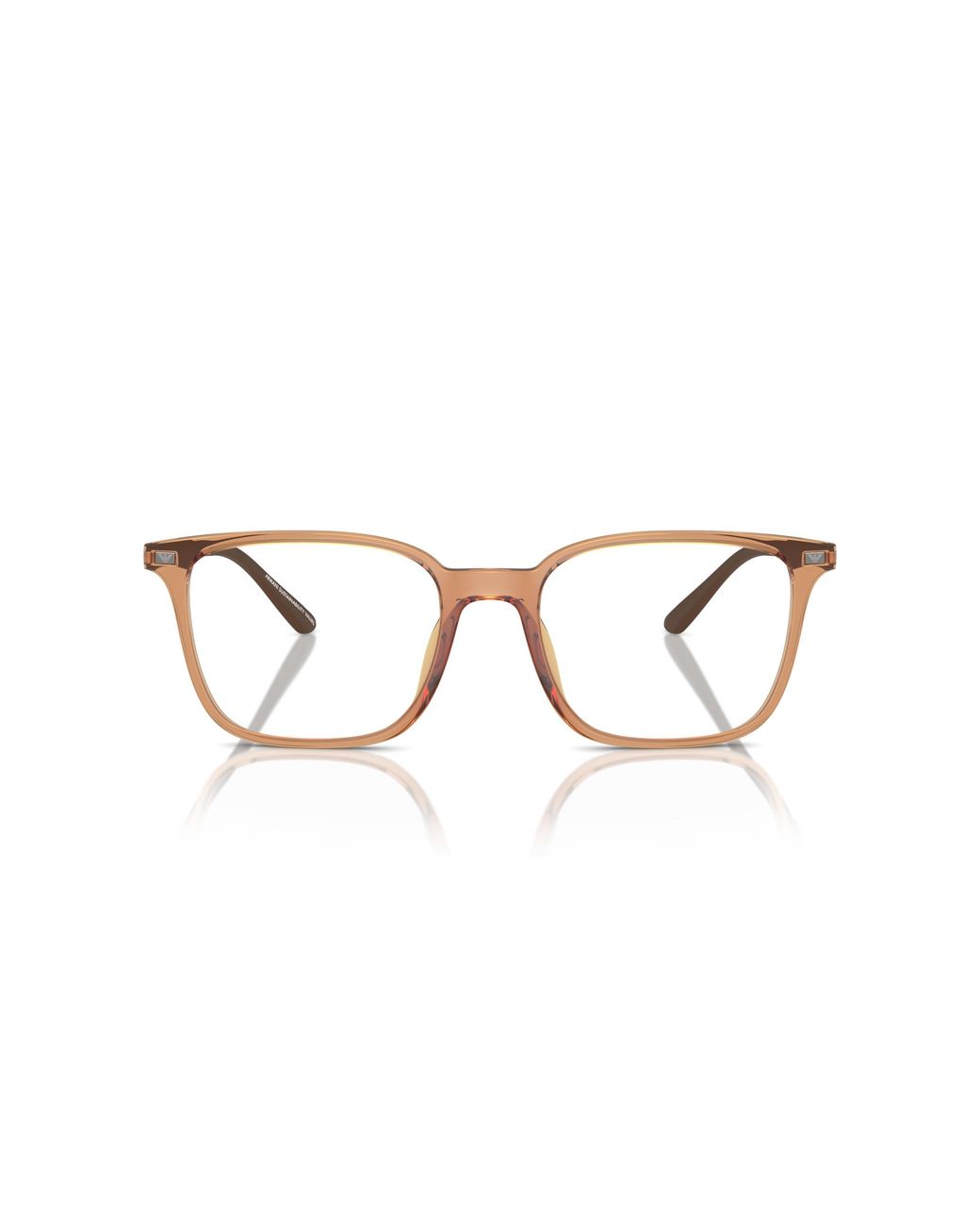 Emporio Armani Black Ea3242U 6110 Optical Frames Injected Transparent Squared Normal for men
