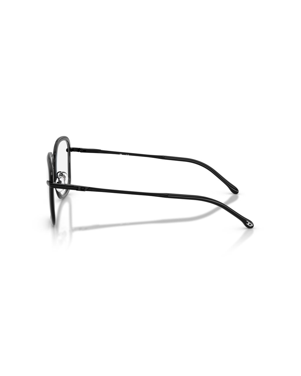 DIESEL Black Dl5009 1002 Optical Frames Metal Round Normal