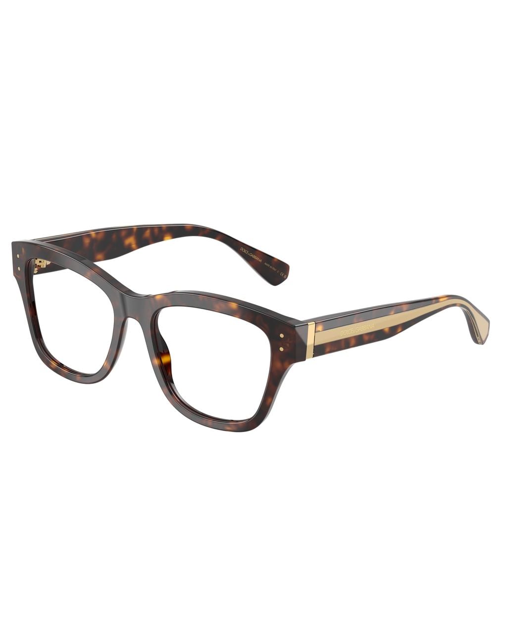 Dolce & Gabbana Black Dg3449 502 Optical Frames Acetate Transparent Squared Normal